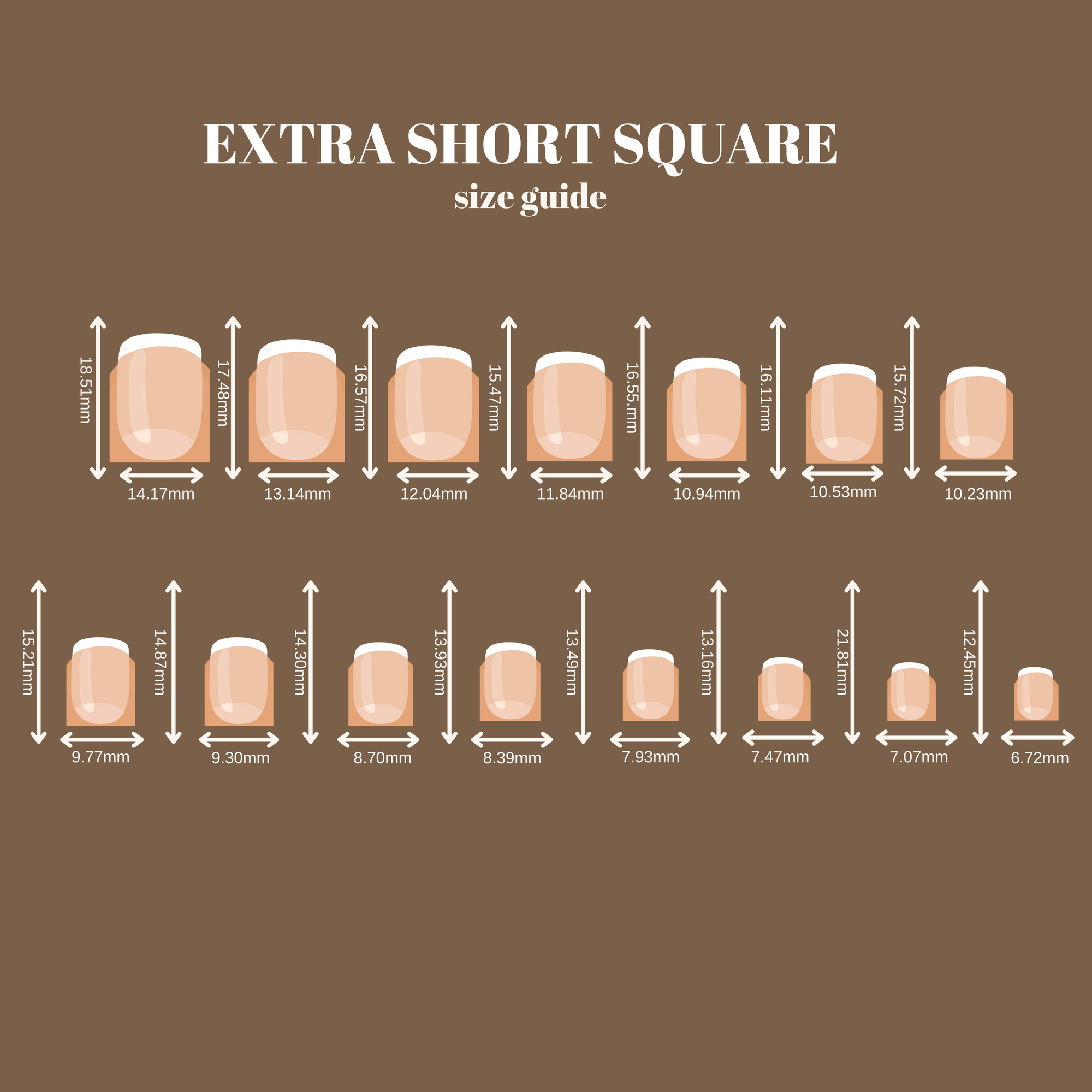 White French Beige | Xtra Short Square